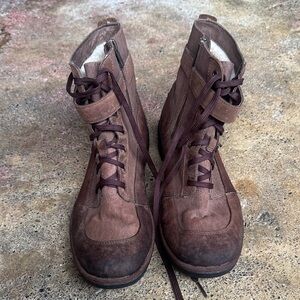 UGG Brown Combat & Moto Boots